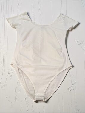 Carly Jean Los Angeles White Bodysuit NWOT One Size